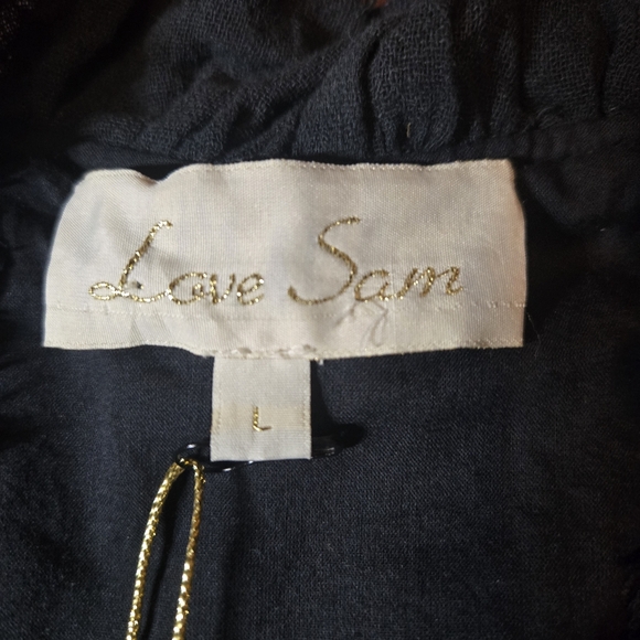 New! Love Sam Boutique LA Embellished Crocp Jacket Size Large Beaded Embroidered - Picture 4 of 12